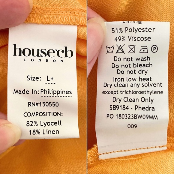 NEW House of CB Phedra Dress Warm Apricot Large+ (XL) - Picture 15 of 17